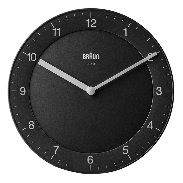 Braun BC 06 B Quarzwanduhr analog schwarz Kvartsur Cirkel Sort