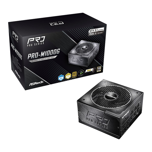 ASRock 1000W 80+ Gold Pro Series PRO-M1000G