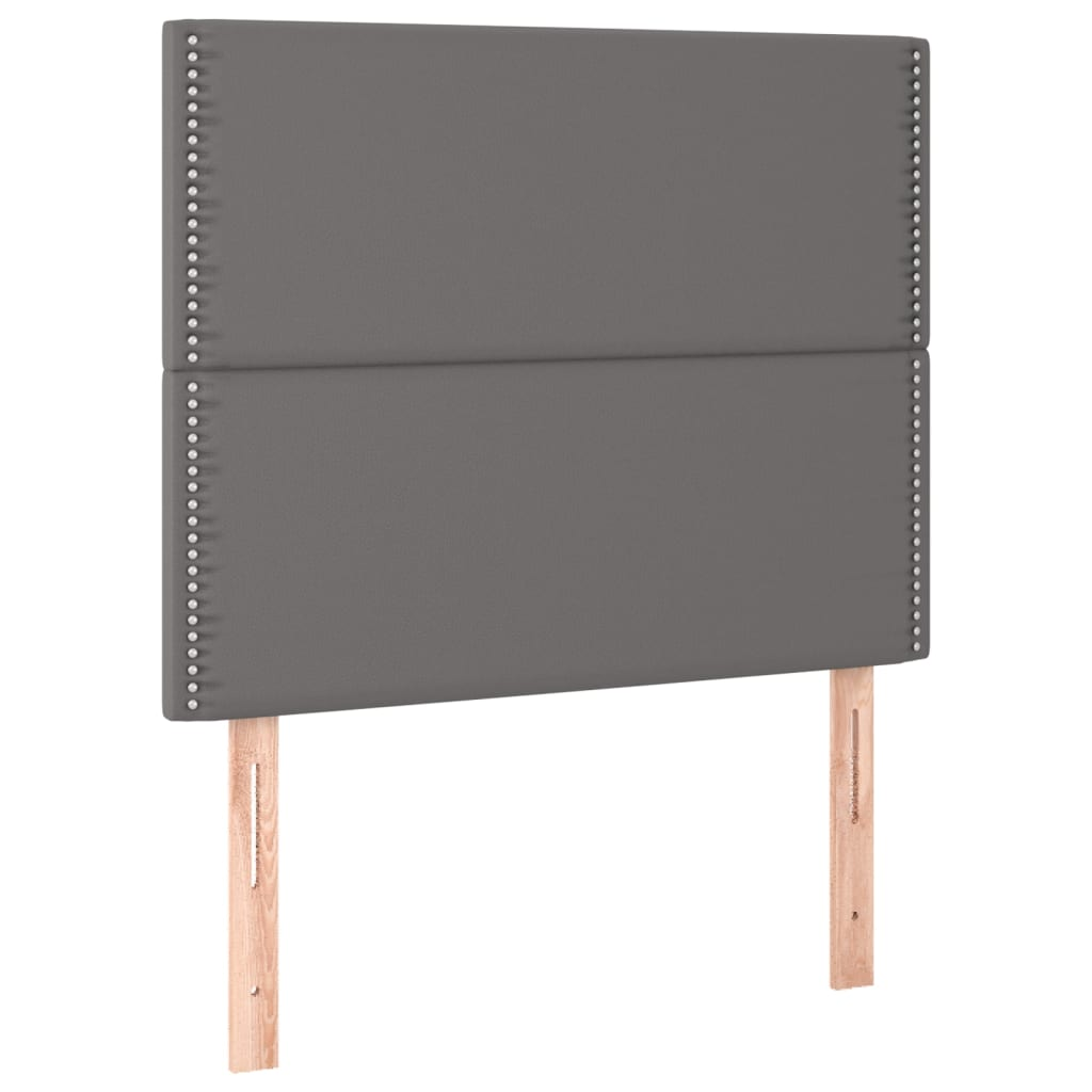 2 db szürke műbőr fejtámla 90x5x78/88 cm (3116274)
