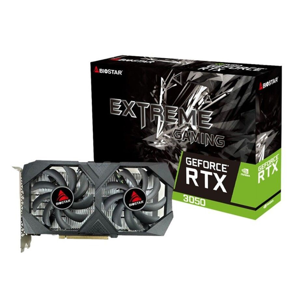 Biostar GeForce RTX 3050 6GB Extreme Gaming videokártya (VN3516RF68-6GB)