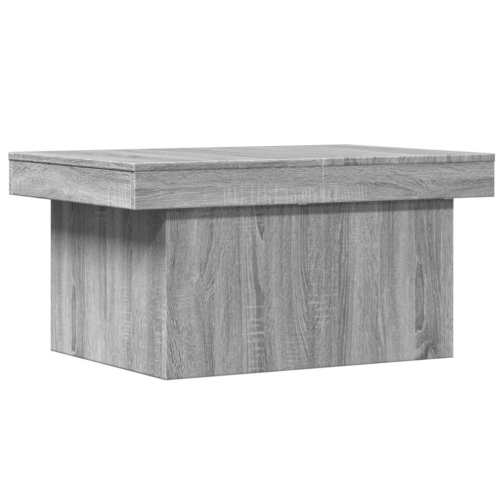 szürke sonoma színű szerelt fa dohányzóasztal 80 x 55 x 40 cm (840868)