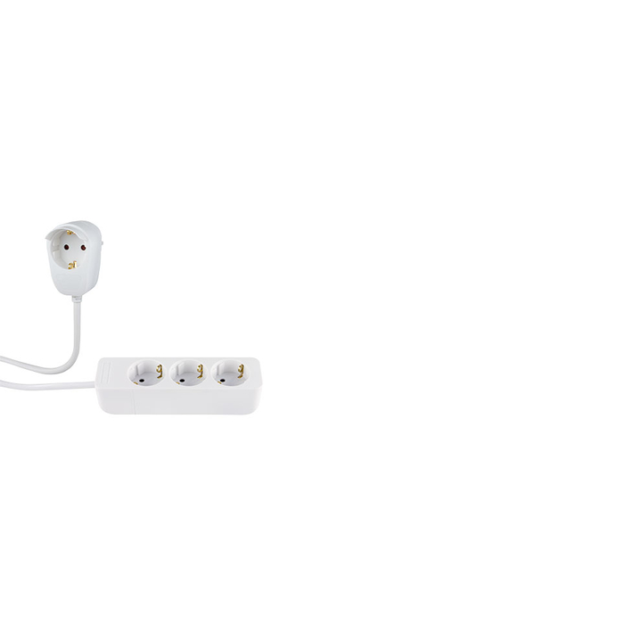 REV 0012312114 230V Elosztó 4 aljzatos 2m - Fehér (0012312114 WS)