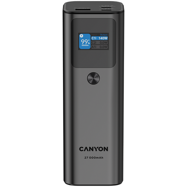 Powerbanka canyon 27000 mAh černá