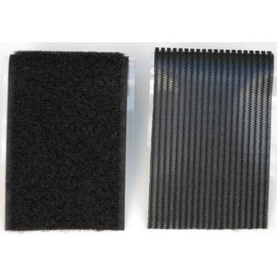 Ragasztható tépőzár, fali szerszámtároló, 1 pár 500 mm x 50 mm fekete színű Tru Components 730-330-2 (1586379)