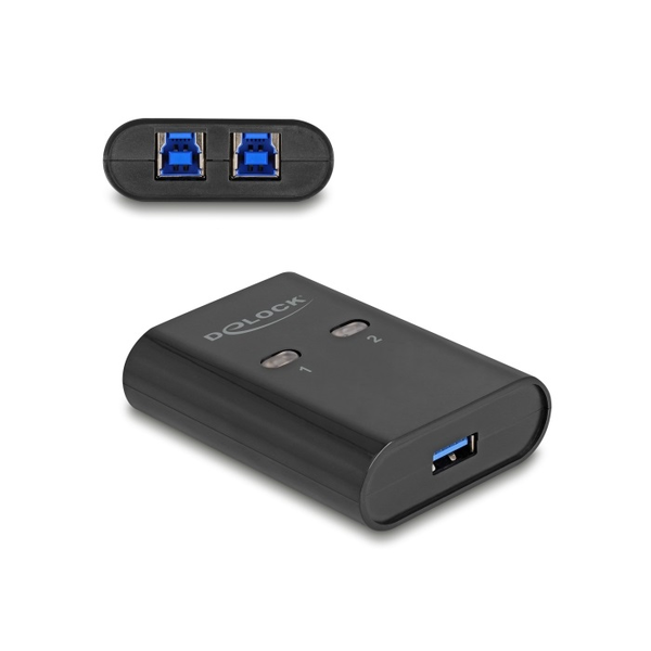 Delock USB 5 Gbps kapcsoló 2 személyi számítógép - 1 eszköz (11508)