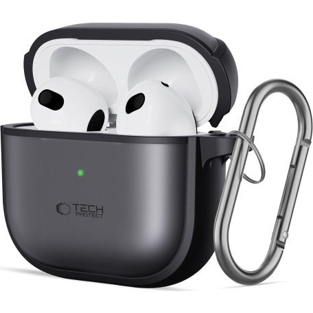 Tech-protect flip cover tok Apple AirPods 4 készülékhez, átlátszó