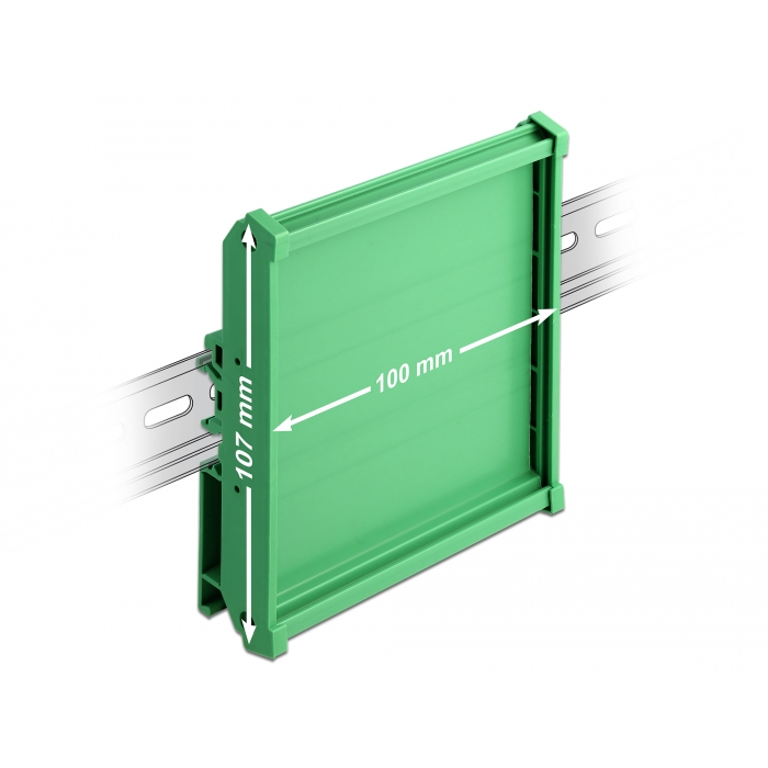 Delock Laprögzítő (107 mm) 10 cm hosszú DIN Rail-ekhez (66573) (66573)