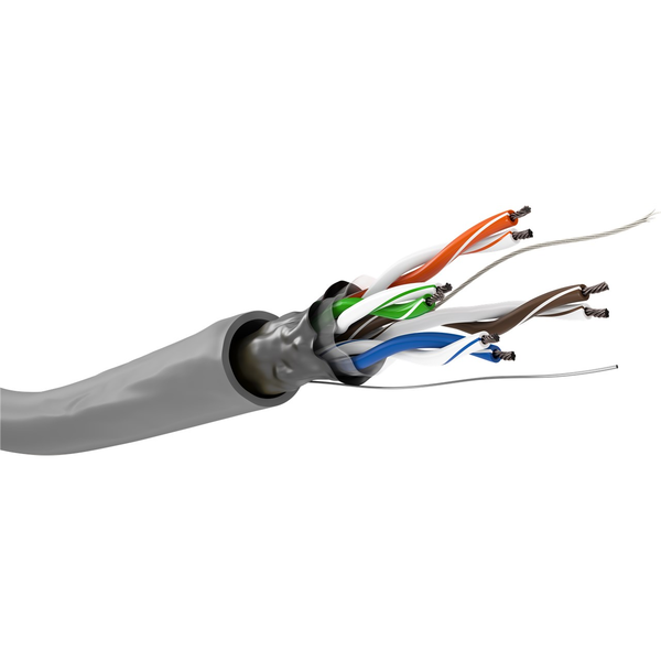 Goobay U/UTP CAT5e Installációs patch kábel 100m - Szürke