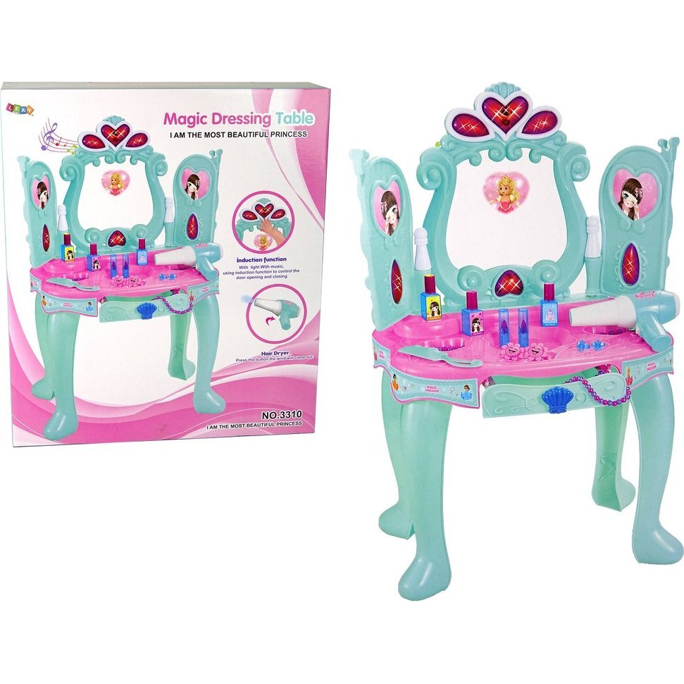 Szépségkészlet Fésülködőasztal - Kiegészítőkkel, Menta (14808)