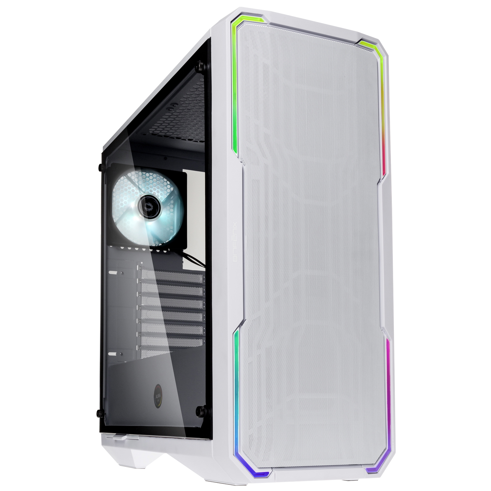 BitFenix Enso Mesh RGB Számítógépház - Fehér (BFC-ESM-150-WWWGK-RP)