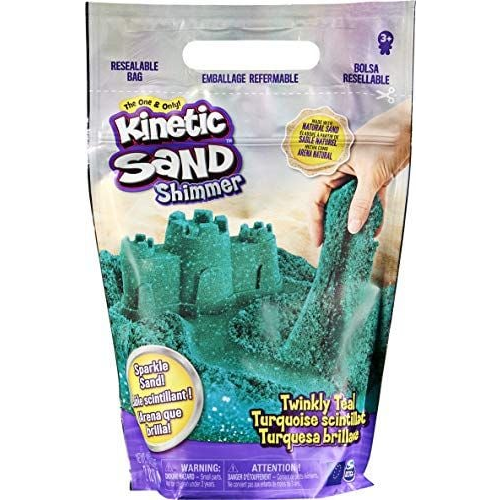 Kinetic Sand KNS RFL 2lb ShmrSd TwinklyTeal GML