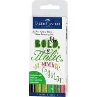FABER-CASTELL Tuschestift Pitt Artist Pen Lettering 6x