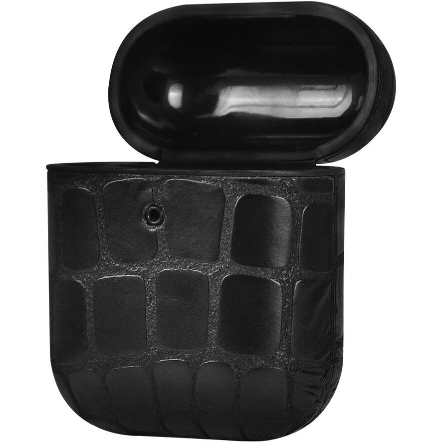 Terratec AirBox Stone Pattern Apple AirPods védőtok - Fekete (306845)