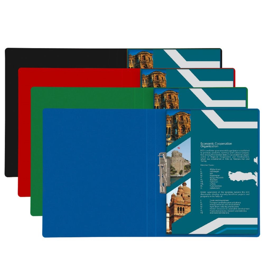 Plastweld PVC A4 villámzáras mappa - Kék (62-010-0346)