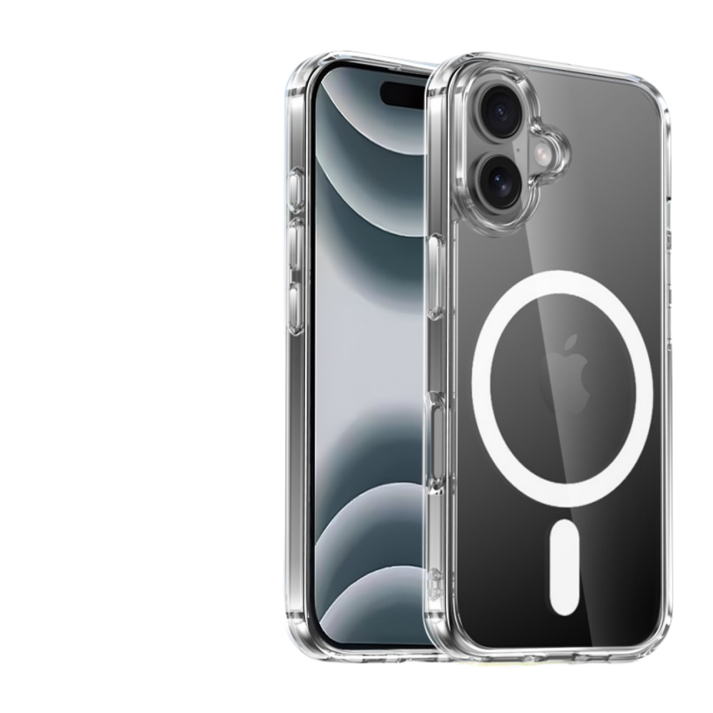 iPhone 16 Plus mágneses szilikon tok, Átlátsz. (CEL-MAG-IPH16P-TP)