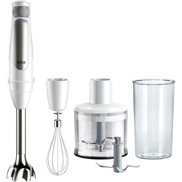 Braun MultiQuick 7 MQ7035IWH 0,6 L 1000 W Acciaio inox, Bianco