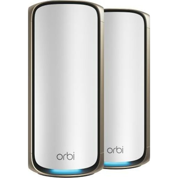 NETGEAR Orbi 970 Series Quad-Band WiFi 7, 2-Pack Quad-band (2.4 GHz / 5 GHz-1 / 5 GHz-2 / 6 GHz) Wi-Fi 6 (802.11ax) Grå 3 Intern