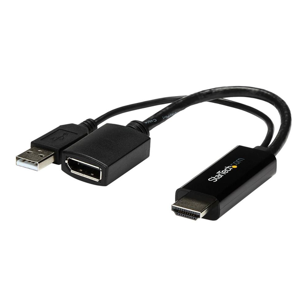 StarTech.com HD2DP adaptér k video kabelům Černá