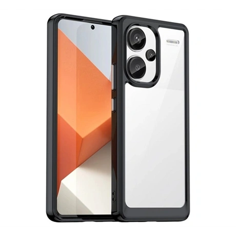 Szilikon telefonvédő (ütésállóság, átlátszó hátlap) FEKETE Xiaomi Redmi Note 13 Pro Plus 5G "Gigapack csomagolás" (GP-153746)