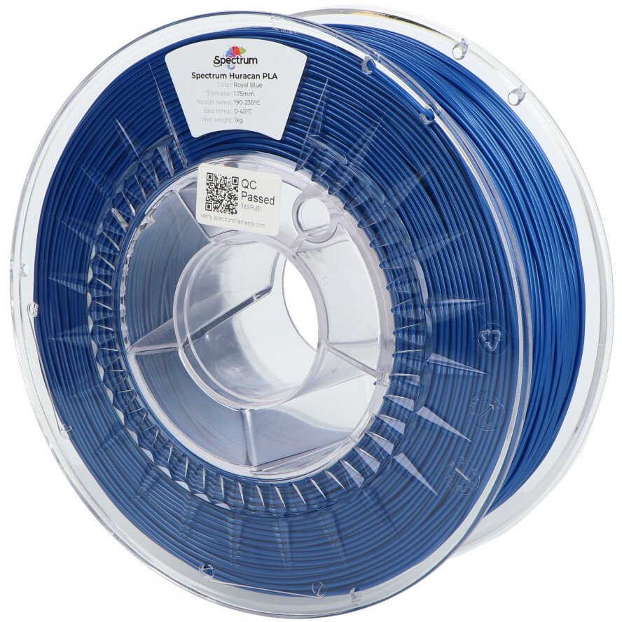 Spectrum Filaments 80928 Huracan PLA ROYAL BLUE 3D nyomtatószál PLA műanyag Highspeed nyomtatószál 1.75 mm 1000 g Royal-kék 1 db (SPC-24225)