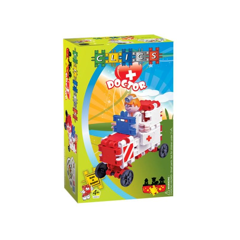Clics Mentőautó orvossal építőjáték (CC014) (CC014)
