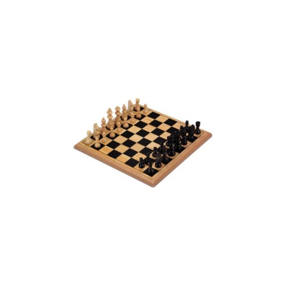 Longfield sakk készlet fából 29 x 29cm (HOT31090)