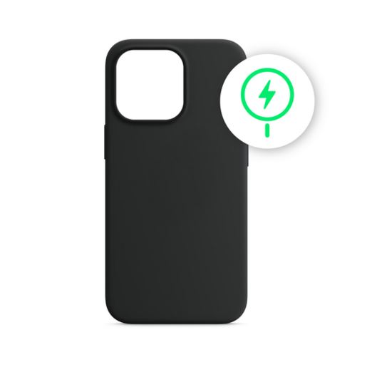 Phoner Apple iPhone 14 Plus Magsafe szilikon tok fekete (71760) (PH71760)