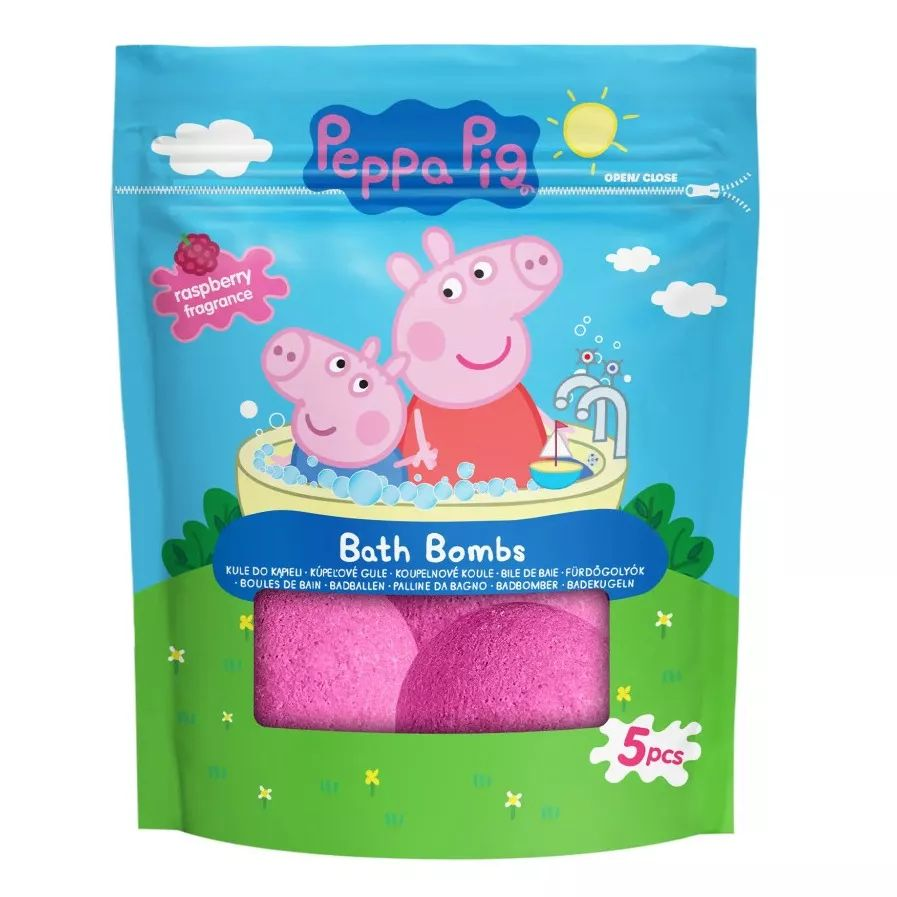 Peppa malac Málna illatú Fürdőbomba 5 x 50 g (8687)