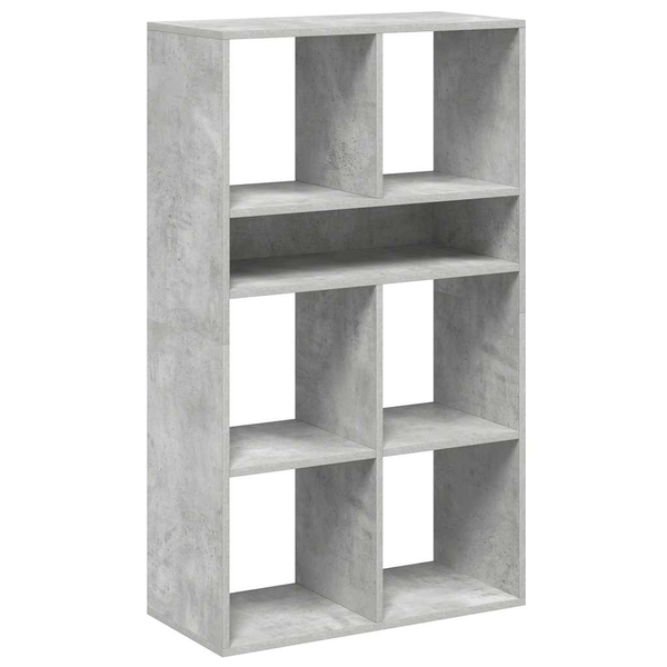 könyvszekrény betonszürke 66x31x112 cm szerelt fa