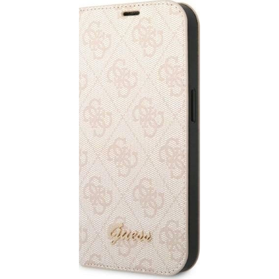 Guess 4G Metal Camera Outline Apple iPhone 14 Plus Flip Tok - Rózsaszín/Mintás (GUE2189)