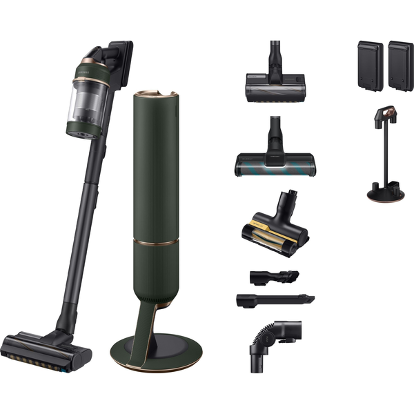 Samsung VS20B95943N Aspirapolvere a bastone 2 in 1 Batteria Secco UltraFine Senza sacchetto Nero, Verde
