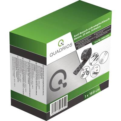 Quadrios 1908CA066 Zsugorcső ragasztó nélkül Fekete 22 mm Zsugorodási arány:2:1 1.6 m (1908CA066)