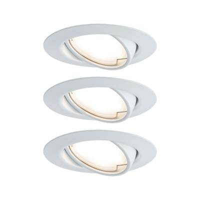 Beépíthető lámpa 3 részes készlet LED LED 15 W Paulmann 93423 Base Fehér (matt) (93423)