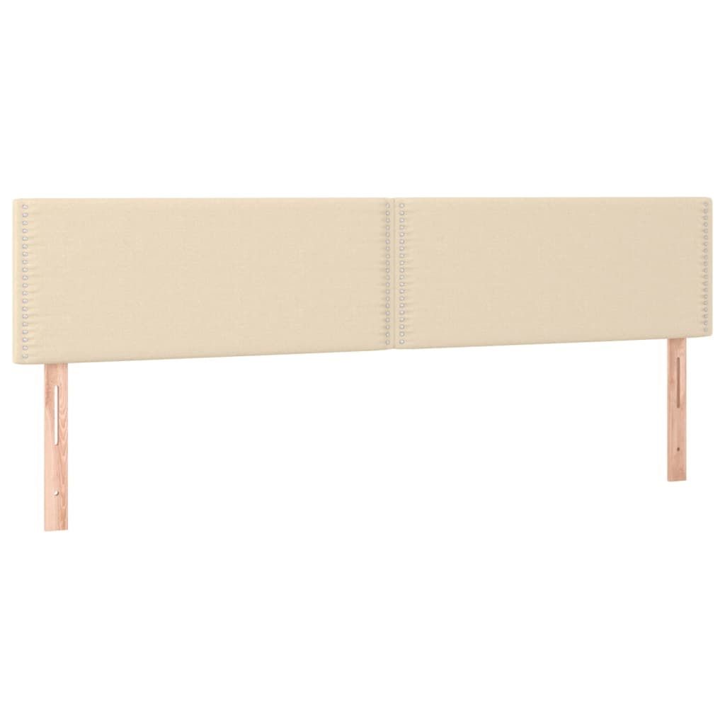2 db krémszínű szövet fejtámla 80 x 5 x 78/88 cm (345949)