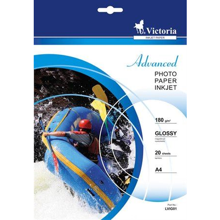 Victoria Fotópapír "Advanced" tintasugaras A4 180g 20db fényes (LVIG01)
