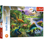 Trefl Ragadozó Dinoszauruszok 200db-os Puzzle - Lányoknak és Fiúknak, 7 éves kortól