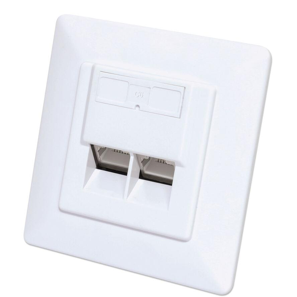 Intellinet 771900 stikkontakt 2 x RJ-45 Hvid