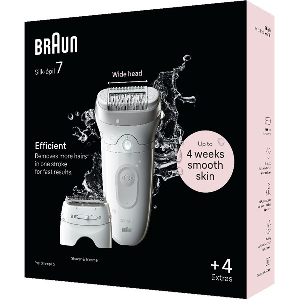 Braun Silk-épil 7 7-041 Grau, Weiß