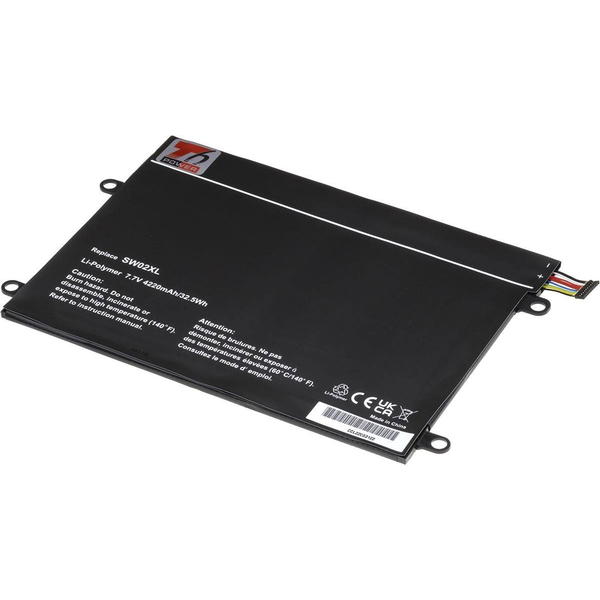 T6 tápegység HP X2 10-p000 sorozathoz, Li-Poly, 4220 mAh (32 Wh), 7,7 V