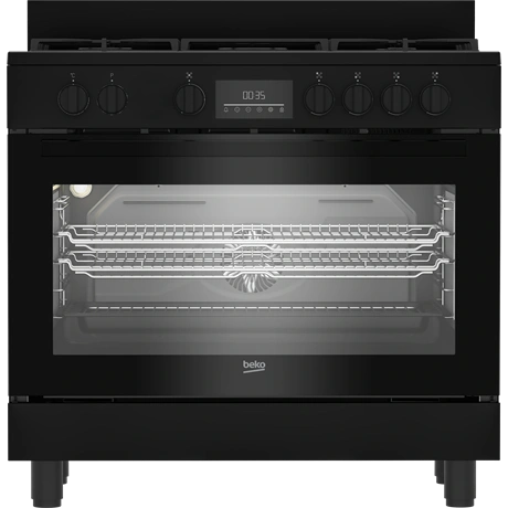 BEKO BGM11226EB Szabadonálló kombinált tűzhely 90 cm