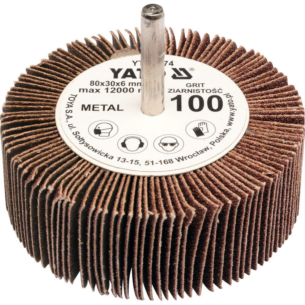 Yato lamellás korong 80x30 P-120, 6mm (5906083833755)