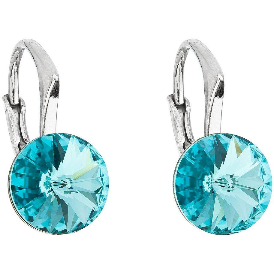 EVOLUTION GROUP 31229,3 lt. türkiz Swarovski® kristályokkal díszítve (Ag 925/1000, 1,6 g) (8590962318685)