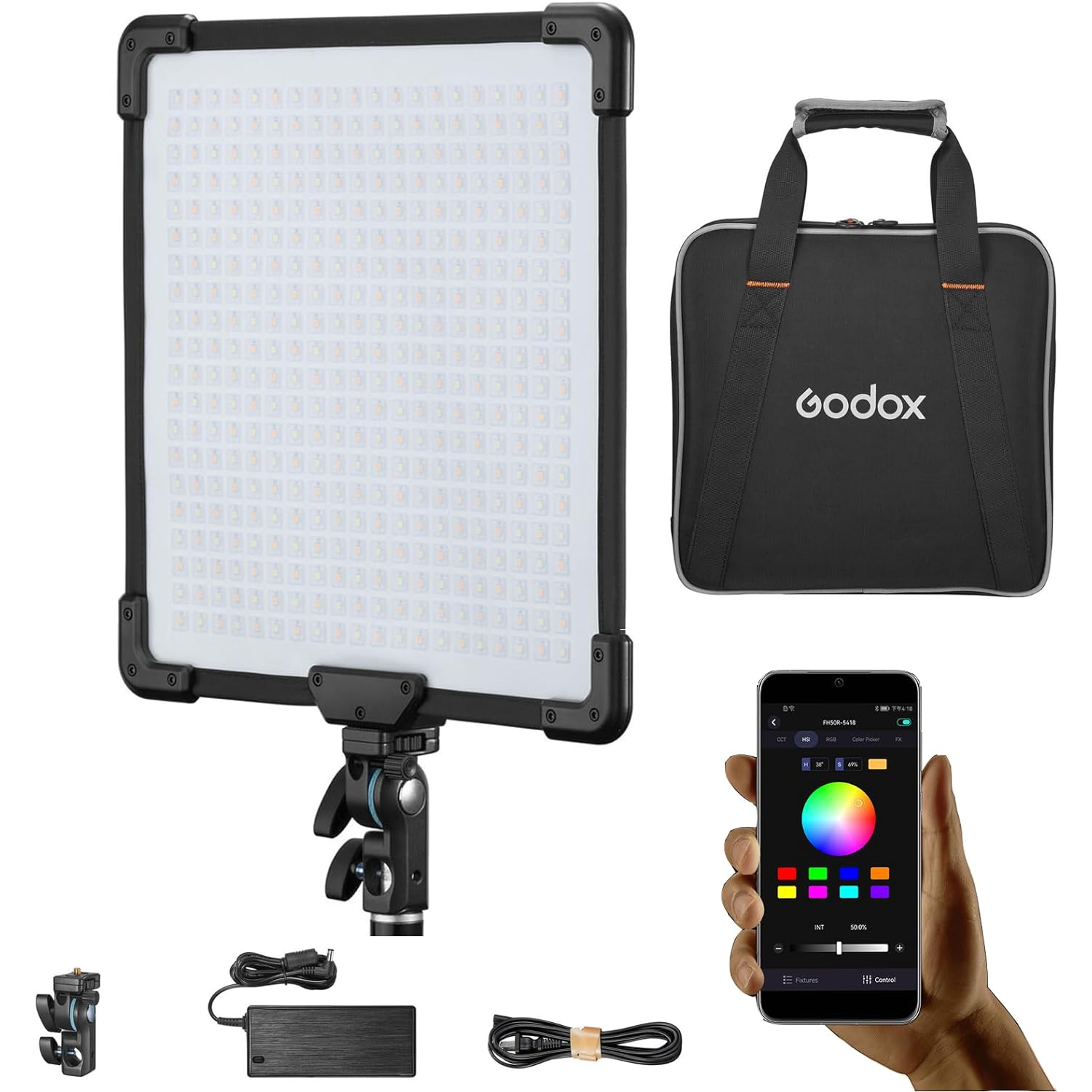 Godox FH50R Flexibilis Bi-Color LED Stúdió lámpa (FH50BI)