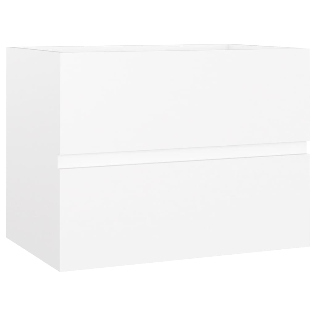 fehér forgácslap mosdószekrény 60 x 38,5 x 45 cm (804737)