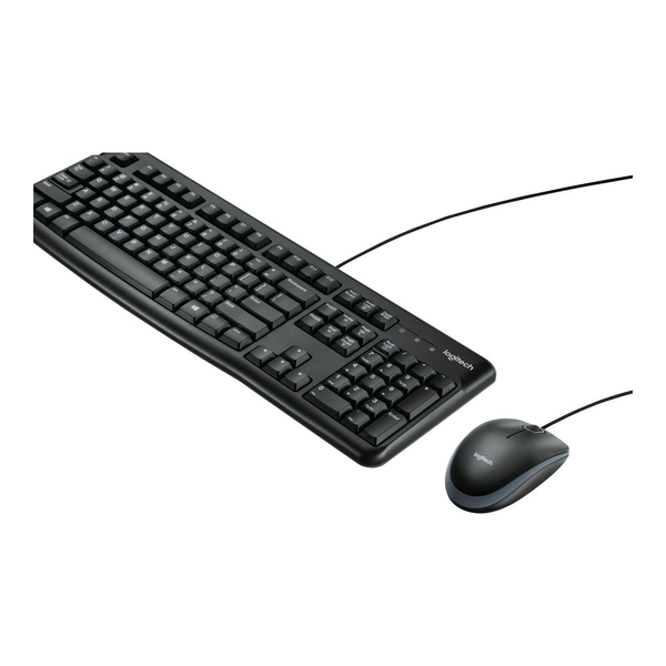 Logitech Desktop MK120 πληκτρολόγιο Συμπεριλαμβάνεται ποντίκι USB AZERTY Γαλλικός Μαύρος (Μαύρο)