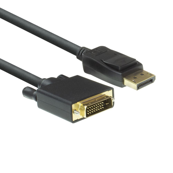 ACT AC7505 adaptér na video kábel 1,8 m DisplayPort DVI Čierna