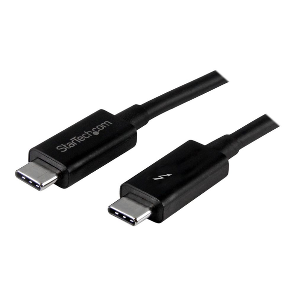 StarTech.com TBLT3MM1M Thunderbolt kabel 1 m 20 Gbit/sek. Sort