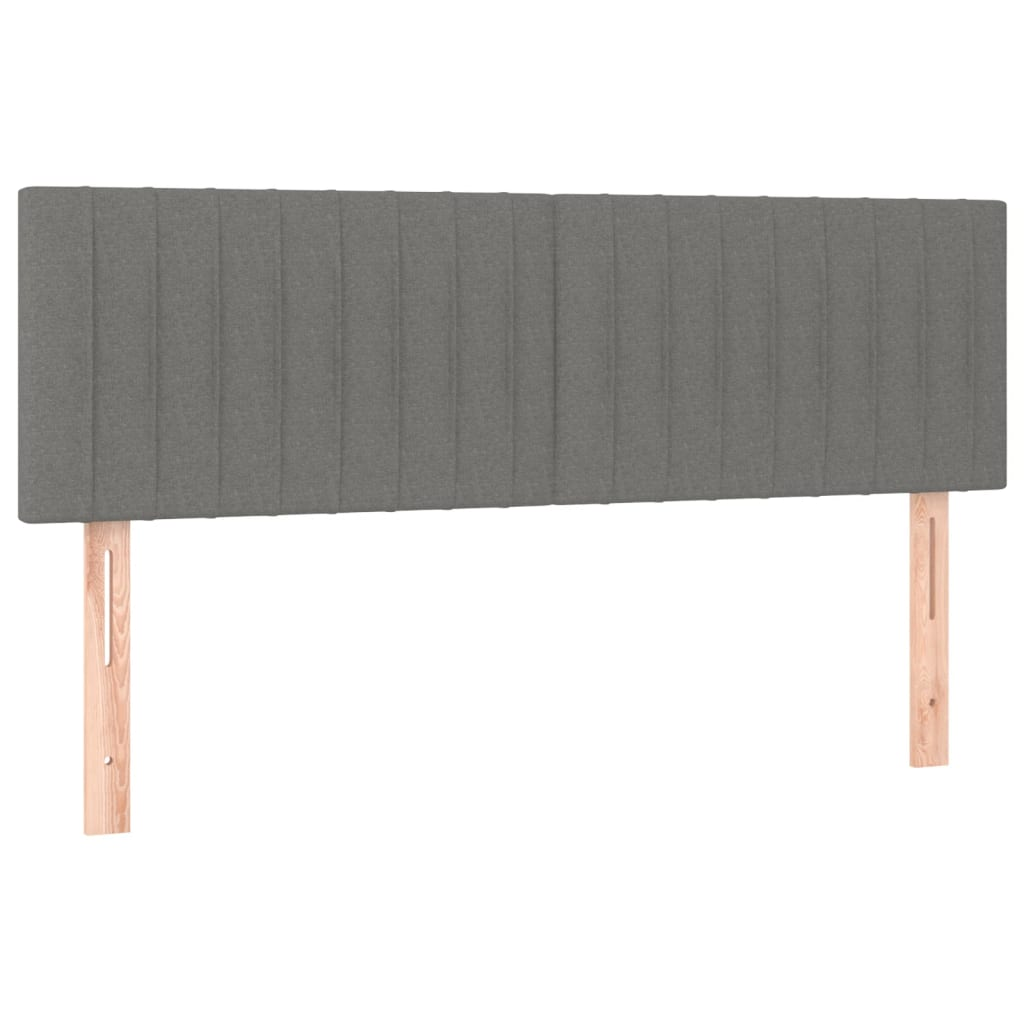 2 db sötétszürke szövet fejtámla 72 x 5 x 78/88 cm (346243)