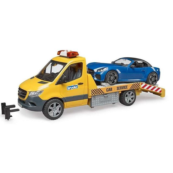 MB Sprinter Autotransporter mit Light & Sound Modul  (orange/blau, Inkl. Roadster)