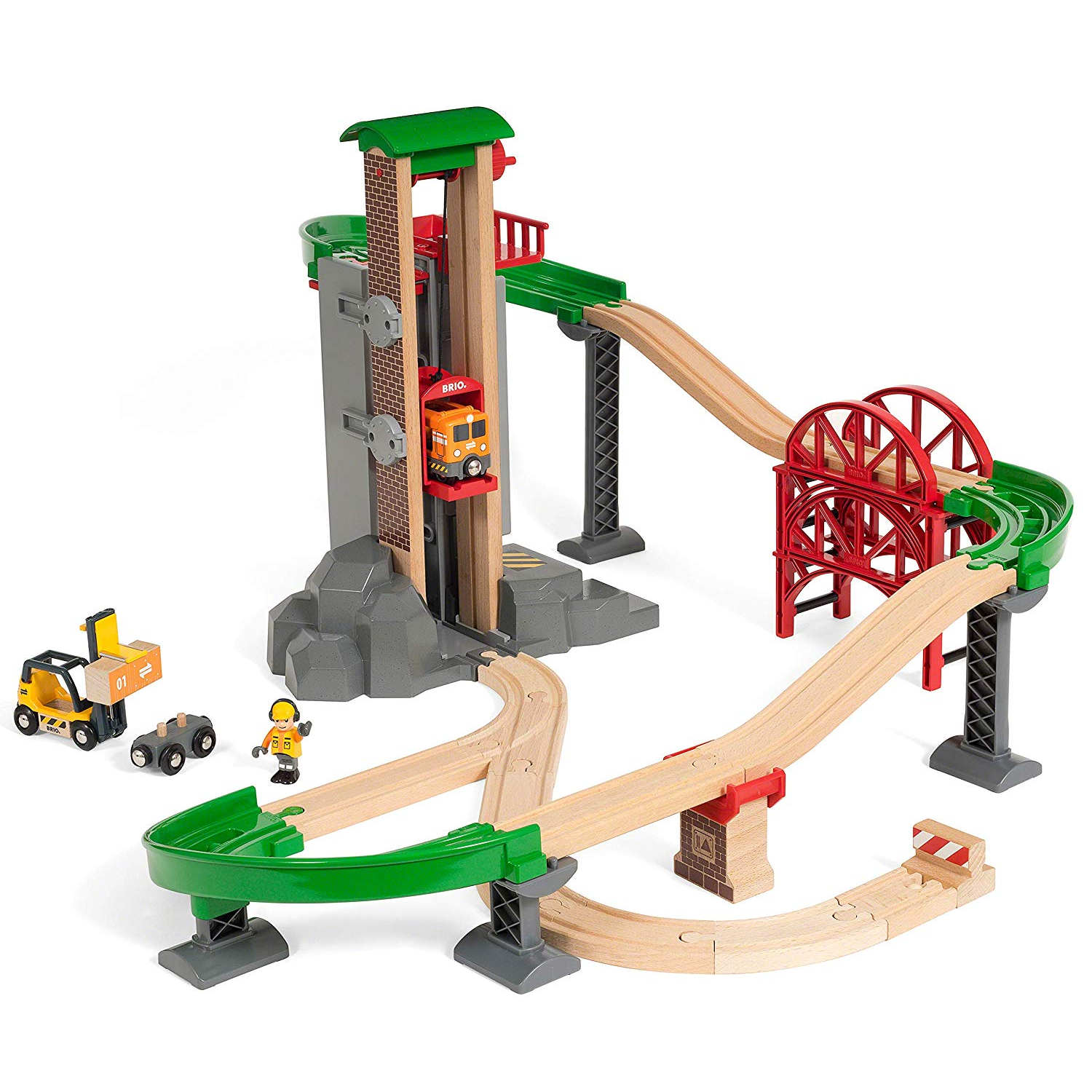 BRIO World Logisztikai raktár pálya lifttel (33887)